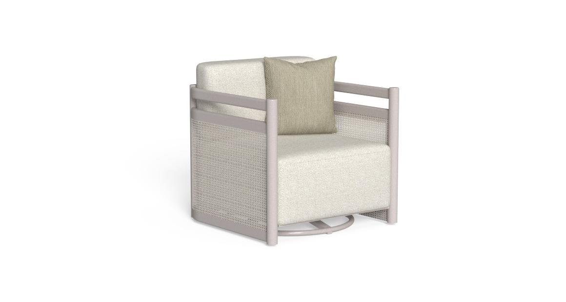 Edwin//Alu Fauteuil Living Pivotant