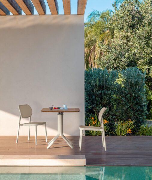 Meg Table pliante de repas + round top 0