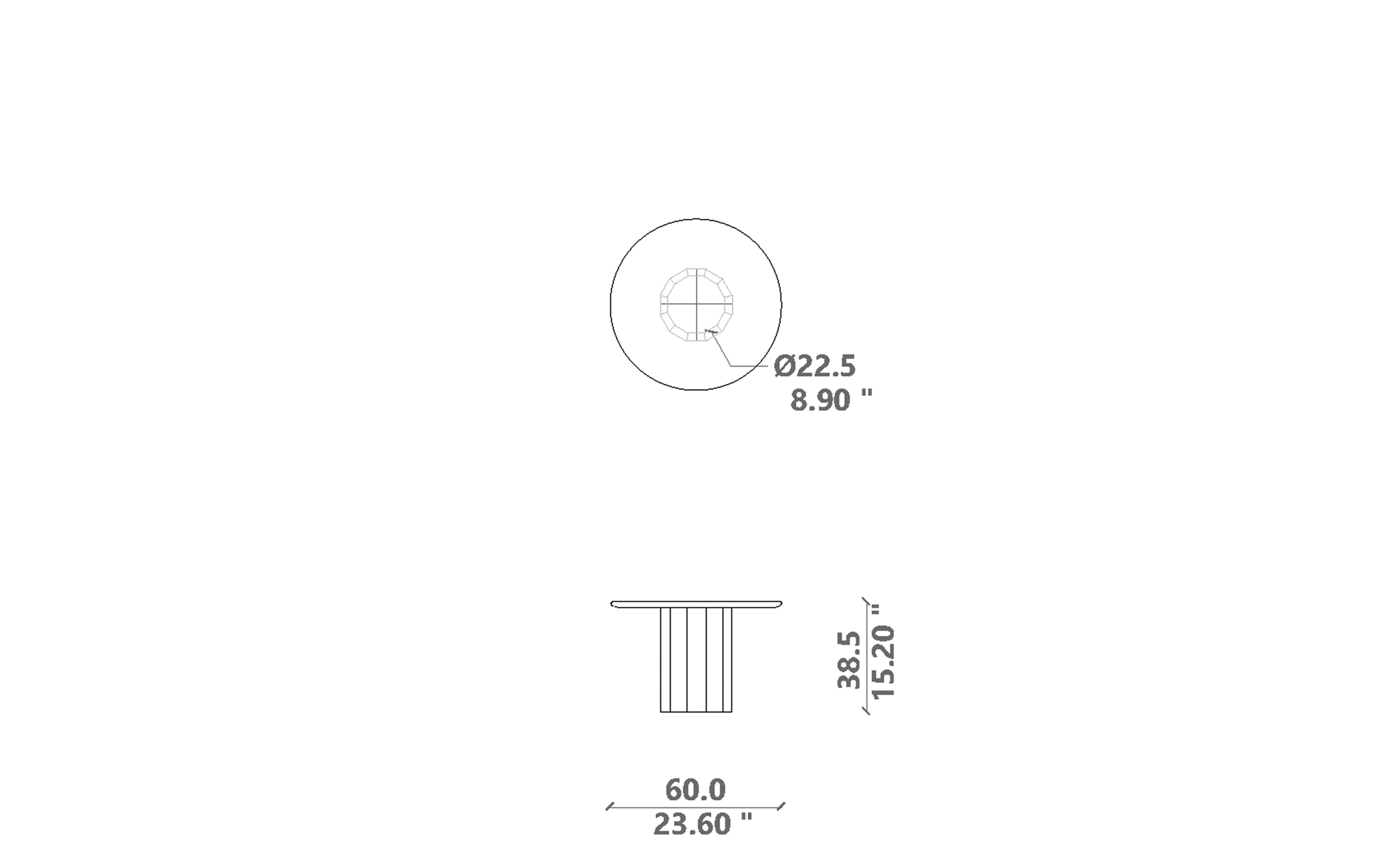 Salinas Coffee table d60
