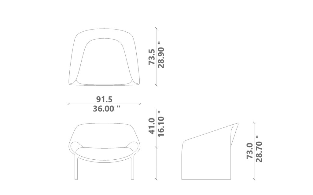 Grace poltrona living con cuscino seduta