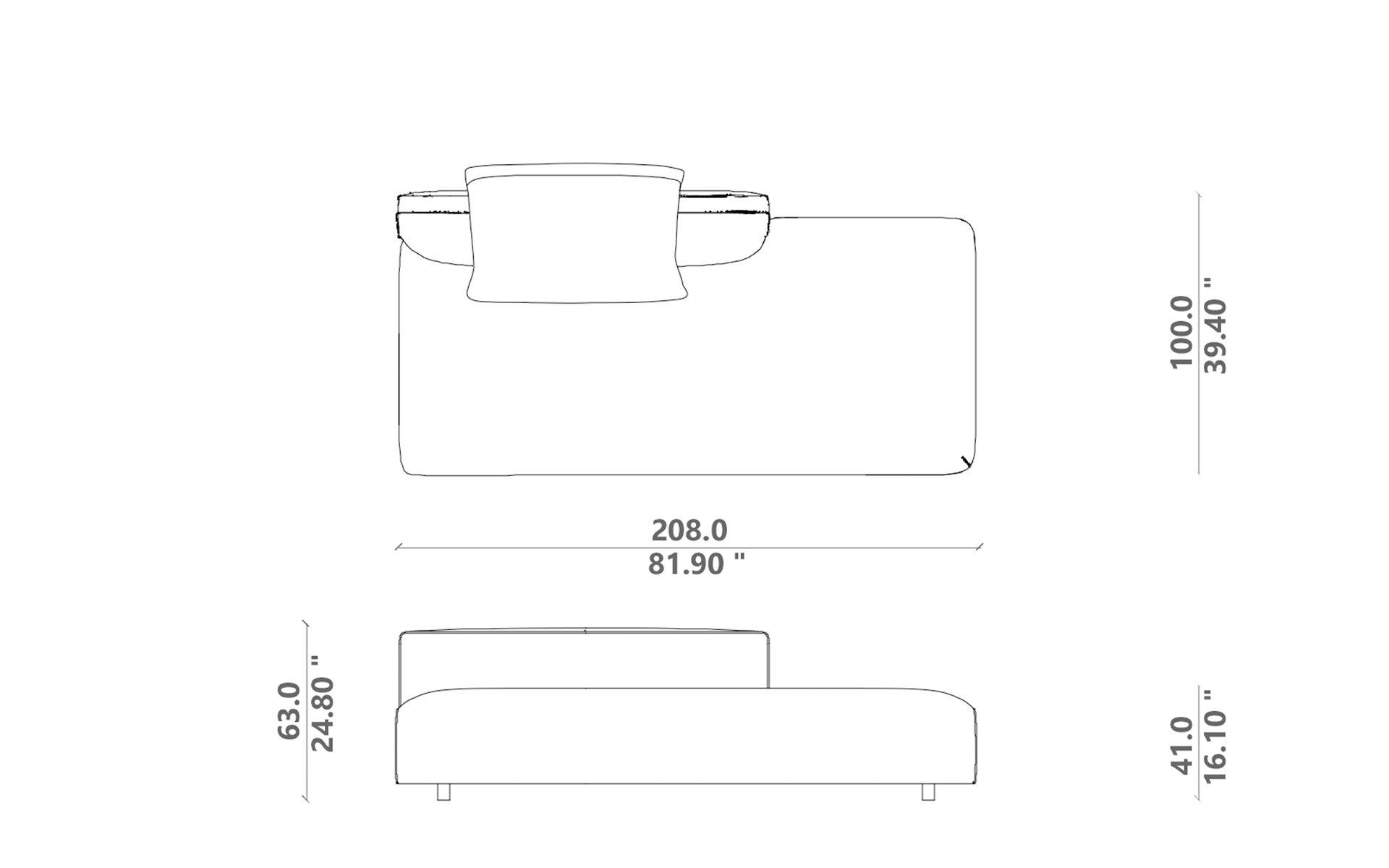 Tamashi sofa end 01 dx